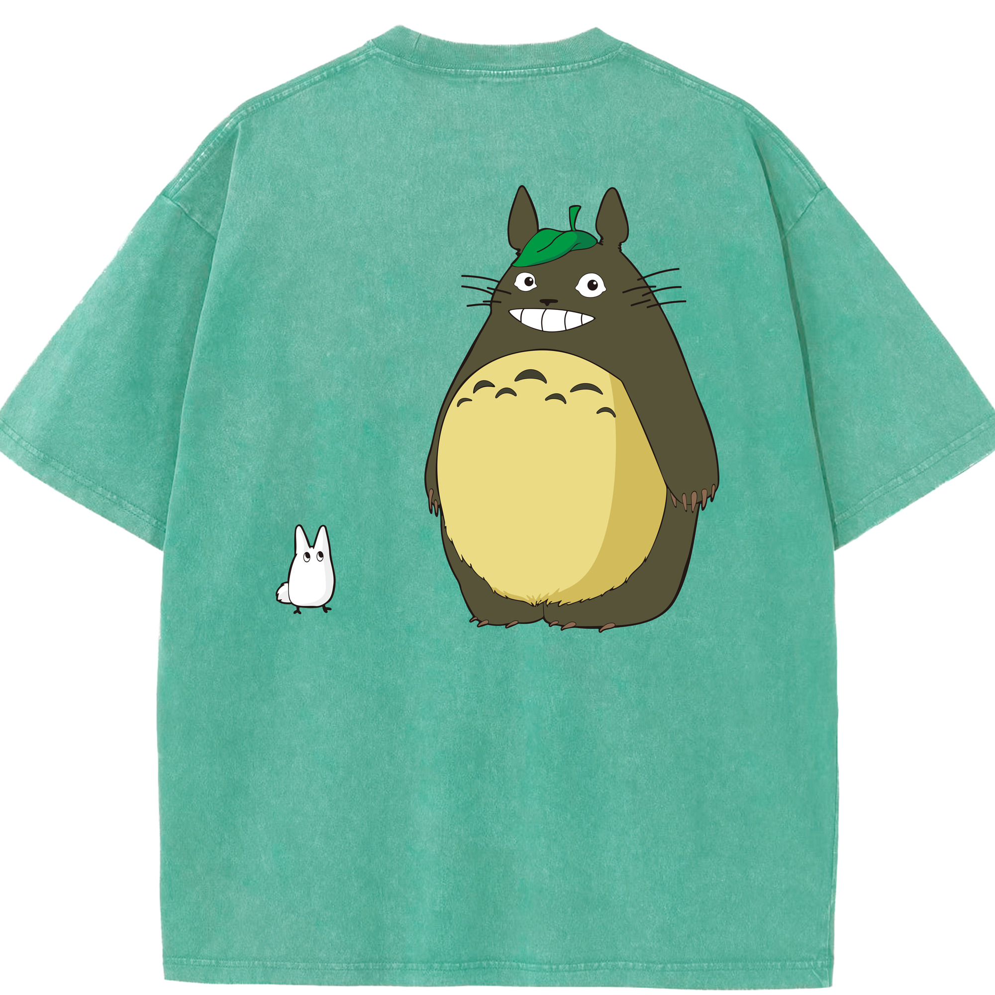 （画像用） となりのトトロ 草壁メイ 草壁サツキ My Neighbor Totoro Satsuki Kusakabe Mei Kusakabe 綿100% ヴィンテージ風 半袖Tシャツ（背面プリント）